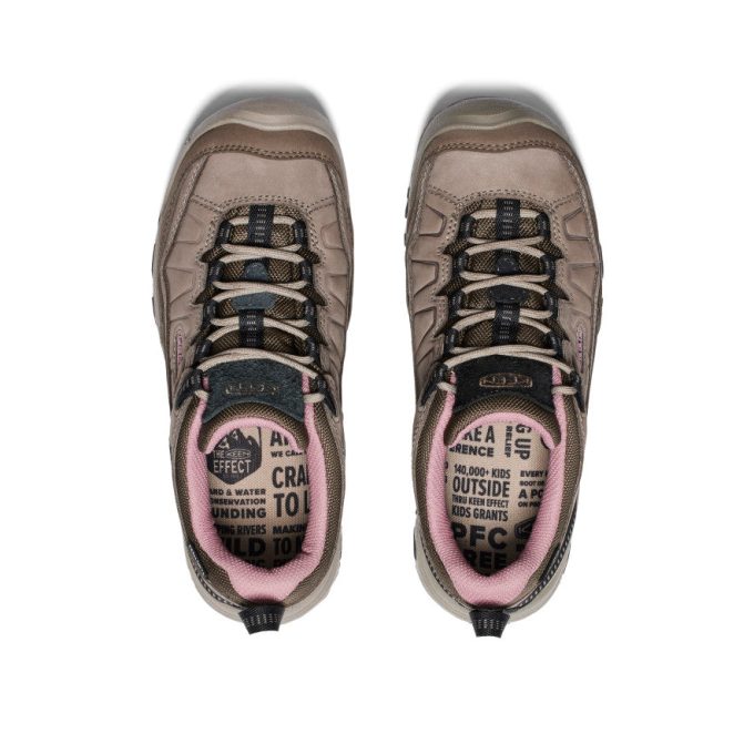 Women's Targhee IV Waterproof Hiking Shoe  |  Brindle/Nostalgia Rose