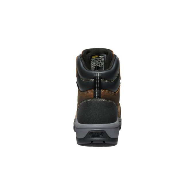 Women's Evanston 6" Waterproof Boot (Carbon Toe)  |  Bison/Black