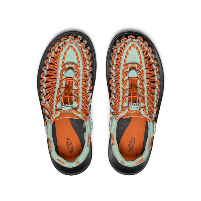 Women's UNEEK Sneaker  |  Granite Green/Gold Flame