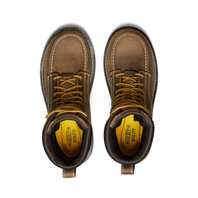 Men's Cincinnati 8" Waterproof 90° Heel Boot (Carbon Toe)  |  Belgian/Sandshell