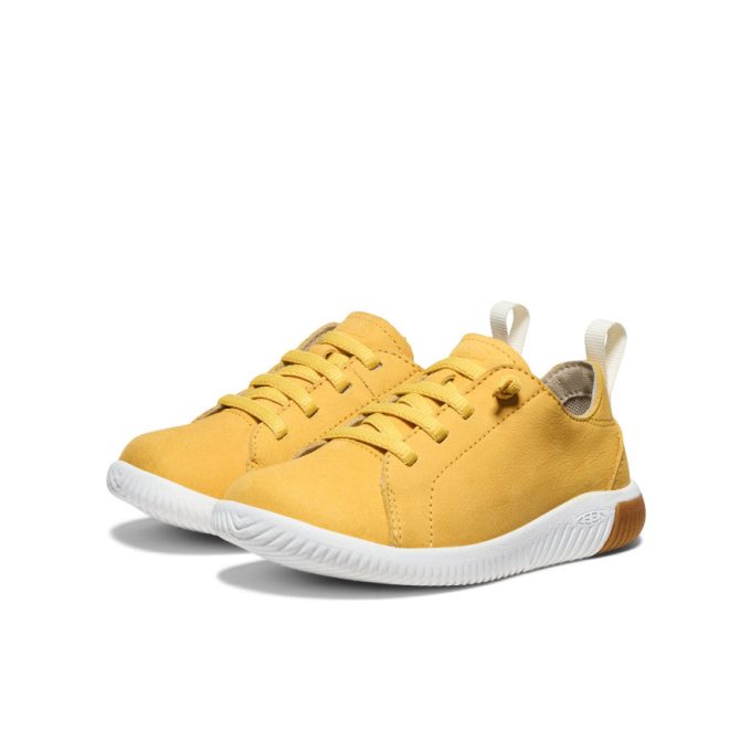 Little Kids' KNX Leather Sneaker  |  Daffodil/Star White