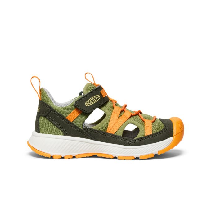 Little Kids' Motozoa Sandal  |  Forest Night/Bright Marigold