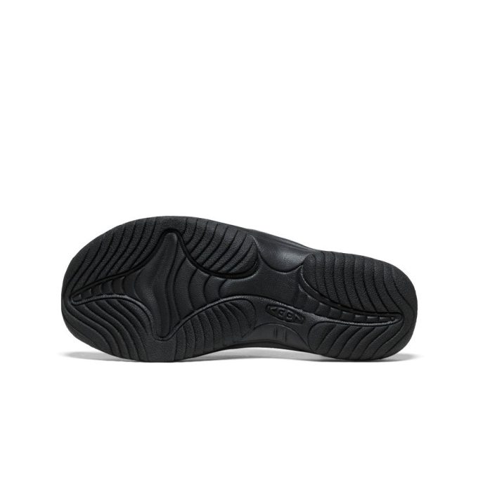 Men's Waimea Leather Flip-Flop  |  Black/Black