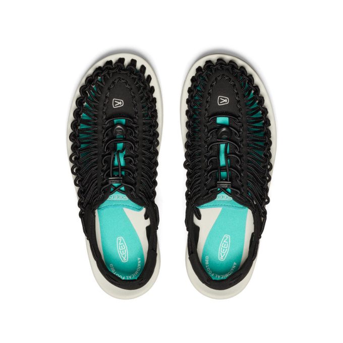 Men's UNEEK Sneaker  |  Black/Bright Aqua