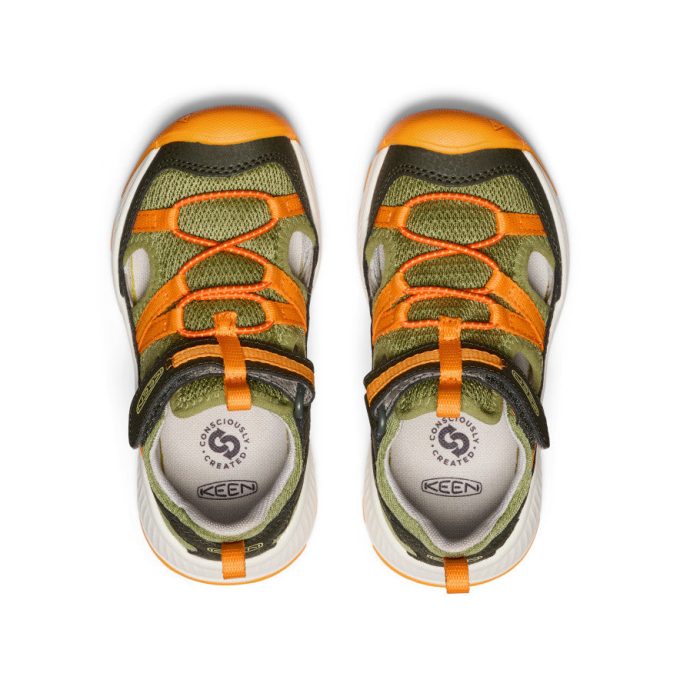 Little Kids' Motozoa Sandal  |  Forest Night/Bright Marigold