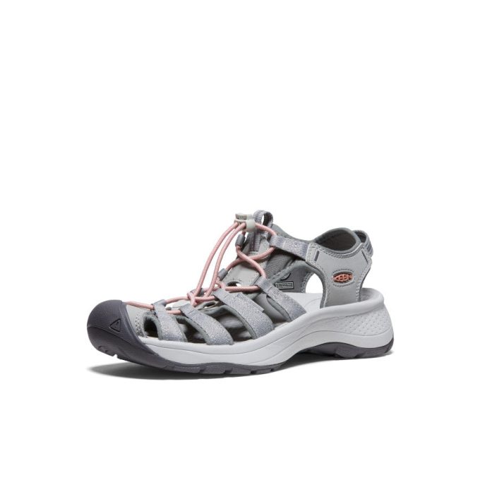 Women's Astoria West Sandal  |  Grey/Coral
