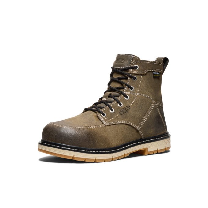 Women's San Jose 6" Waterproof 90° Heel Boot (Aluminum Toe)  |  Steel Grey/Gum