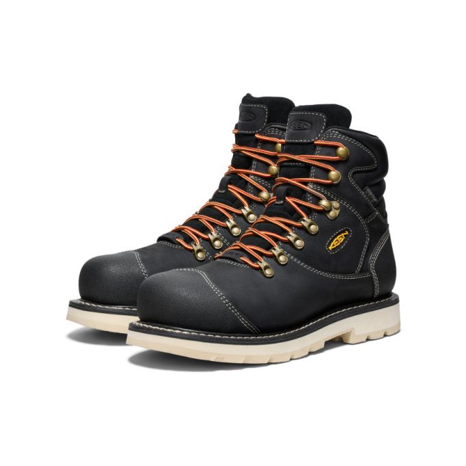 Men's Cincinnati+ 6" Waterproof 90° Heel Boot (Carbon Toe)  |  Black/Sandshell