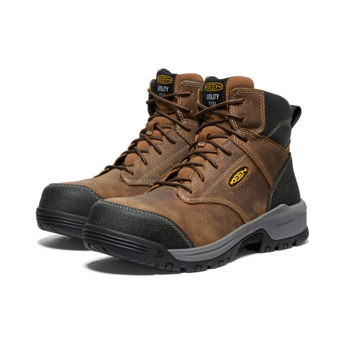 Men's Evanston 6" ESD Boot (Carbon Toe)  |  Bison/Black