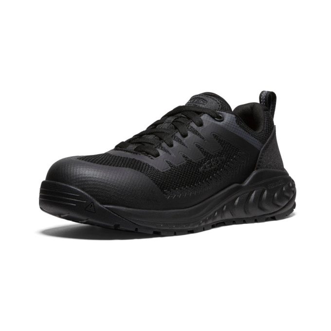 Women's Arvada Work Sneaker (Carbon Toe)  |  Black/Black