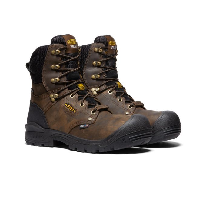 Men's Independence 8" Waterproof Boot (Carbon Toe)  |  Dark Earth/Black