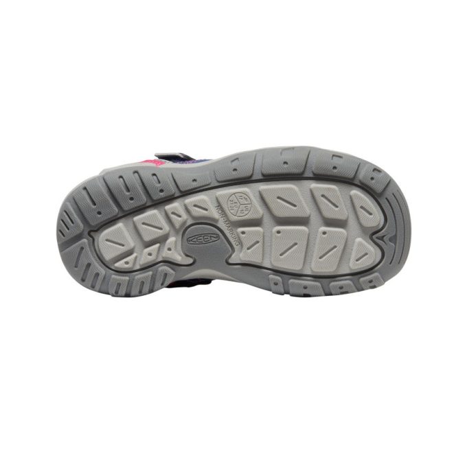 Little Kids' Knotch Peak Sneaker  |  Blue Depths/Pink Peacock
