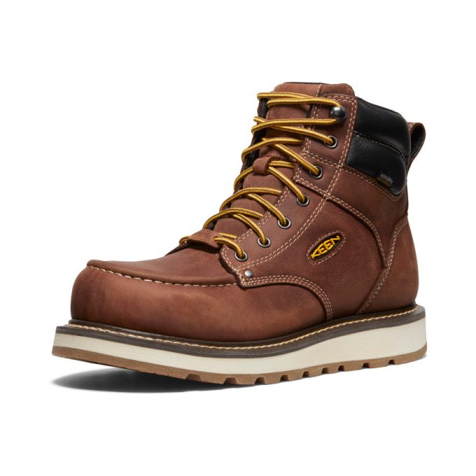 Men's Cincinnati 6" Waterproof Boot (Carbon Toe)  |  Tuscan Red/Sandshell