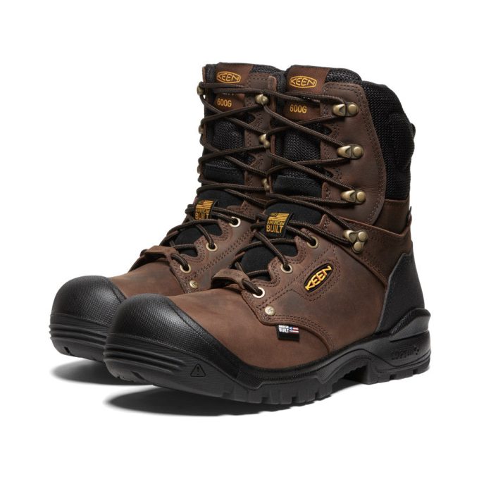 Men's Independence 8" Insulated Waterproof Boot (Carbon Toe)  |  Dark Earth/Black