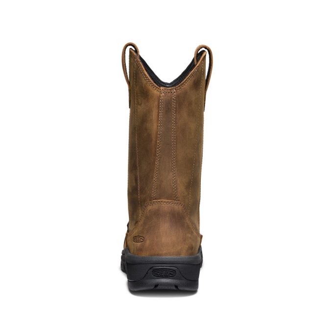 Women's Evanston Pull-On Waterproof Boot (Carbon Toe)  |  Bison/Black