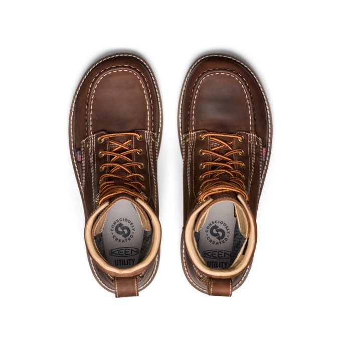 Men's Liberty 8" Waterproof Boot (Carbon Toe)  |  Leather Brown/Gum