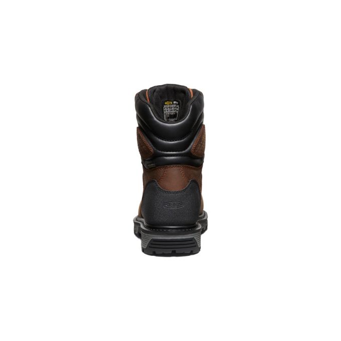 Men's Camden 8" Waterproof Boot (Carbon Toe)  |  Leather Brown/Black