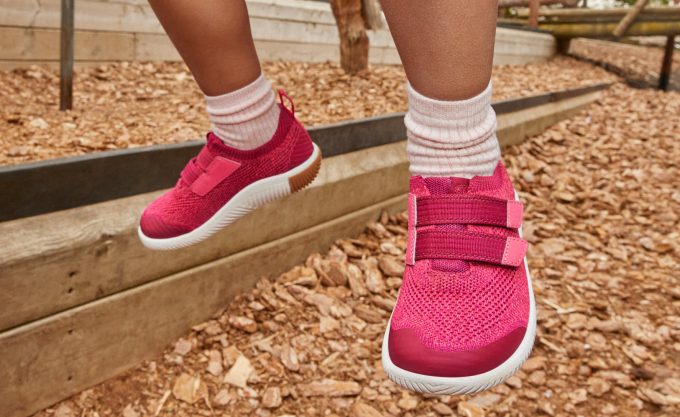 Little Kids' KNX Knit Double Strap  |  Black/Evening Primrose