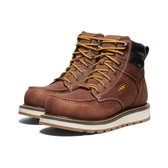 Men's Cincinnati 6" Waterproof Boot (Carbon Toe)  |  Tuscan Red/Sandshell