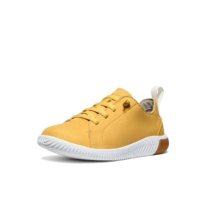 Little Kids' KNX Leather Sneaker  |  Daffodil/Star White