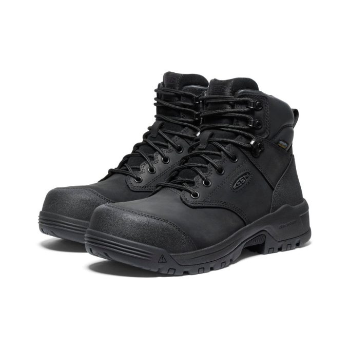 Men's Evanston 6" Waterproof Boot (Carbon Toe)  |  Black/Black