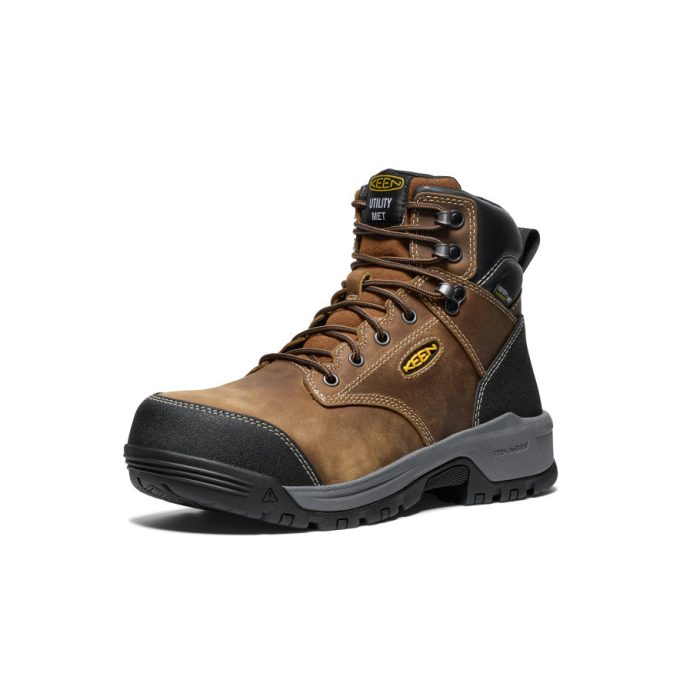 Men's Evanston 6" Waterproof Boot INT MET (Carbon Toe)  |  Bison/Black