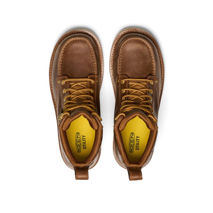 Men's Cincinnati 6" Boot (Soft Toe) x Noon Goons   |  Leather Brown/Off White