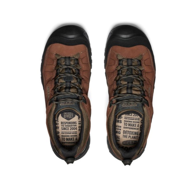 Men's Targhee IV Wide Waterproof Hiking Shoe  |  Bison/Black