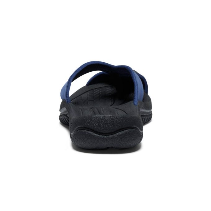 Men's Waimea Leather Flip-Flop  |  Naval Academy/Black