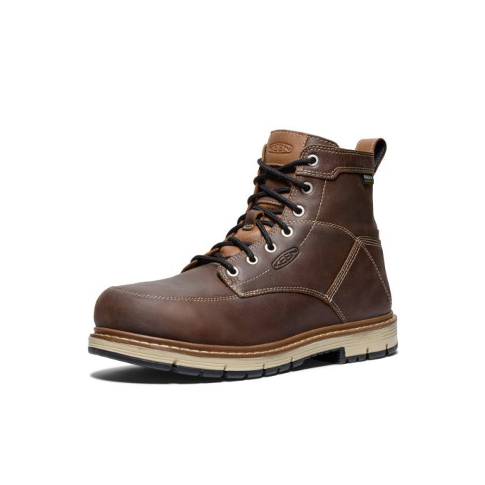 Men's San Jose 6" Waterproof 90° Heel Boot (Aluminum Toe)  |  Bison/Black
