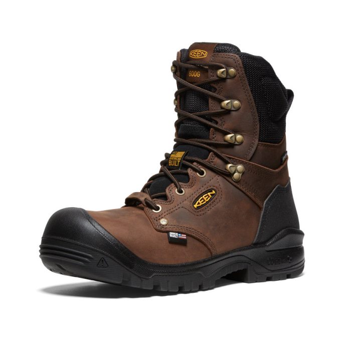Men's Independence 8" Insulated Waterproof Boot (Carbon Toe)  |  Dark Earth/Black