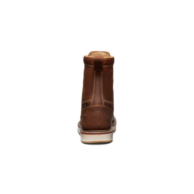 Men's Liberty 8" Waterproof Boot (Soft Toe)  |  Leather Brown/Gum