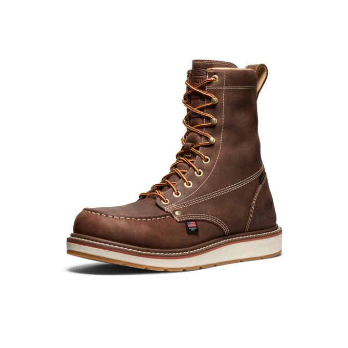 Men's Liberty 8" Waterproof Boot (Carbon Toe)  |  Leather Brown/Gum