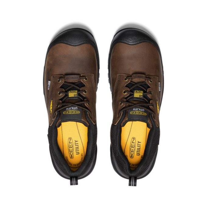 Men's Independence Oxford Waterproof Shoe (Carbon Toe)  |  Dark Earth/Black