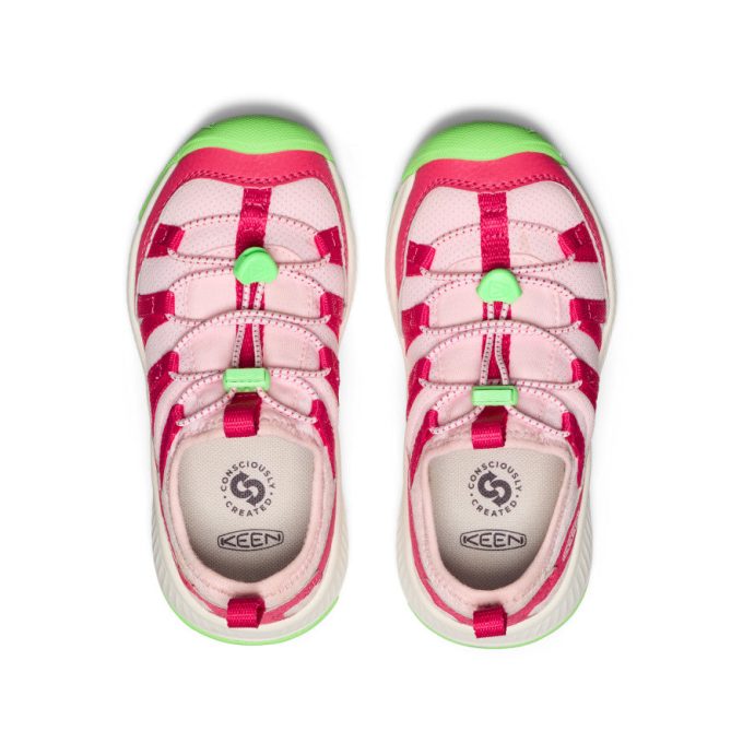 Little Kids' Motozoa Sneaker  |  Raspberry/Summer Green