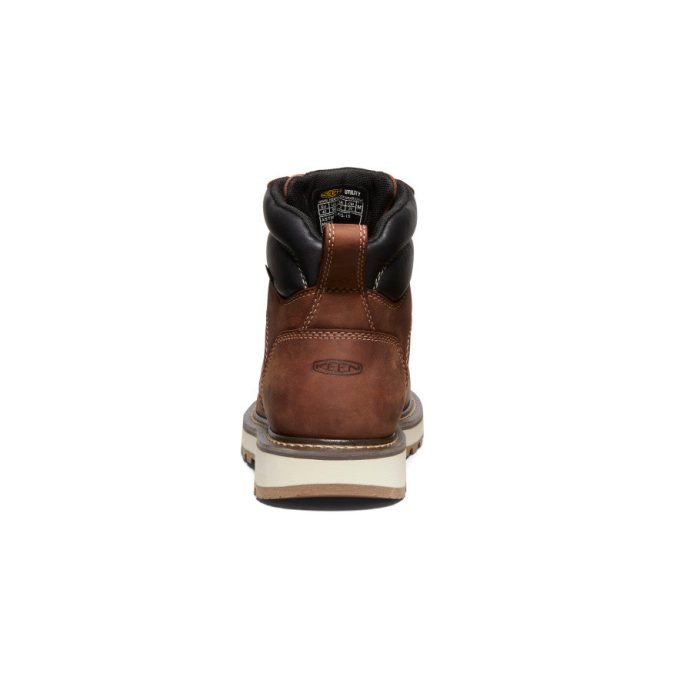 Men's Cincinnati 6" Waterproof 90° Heel Boot (Carbon Toe)  |  Tuscan Red/Sandshell