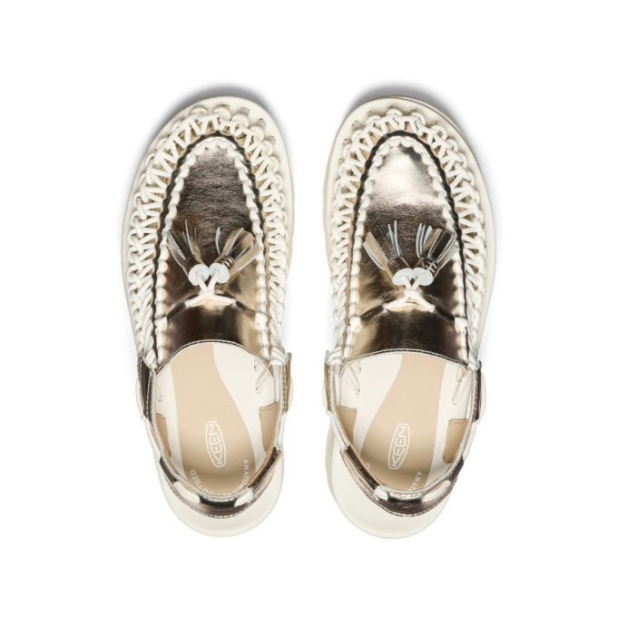 All Gender UNEEK PLT Tassel Sneaker  |  Champagne Gold/Star White