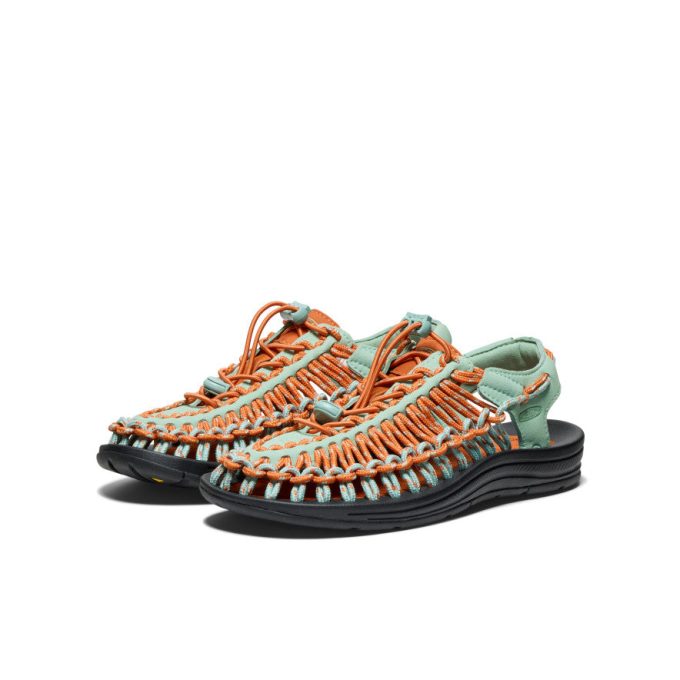 Women's UNEEK Sneaker  |  Granite Green/Gold Flame